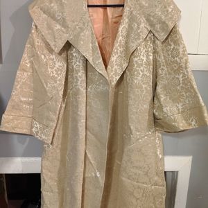 Oversized vintage gold foil jacket